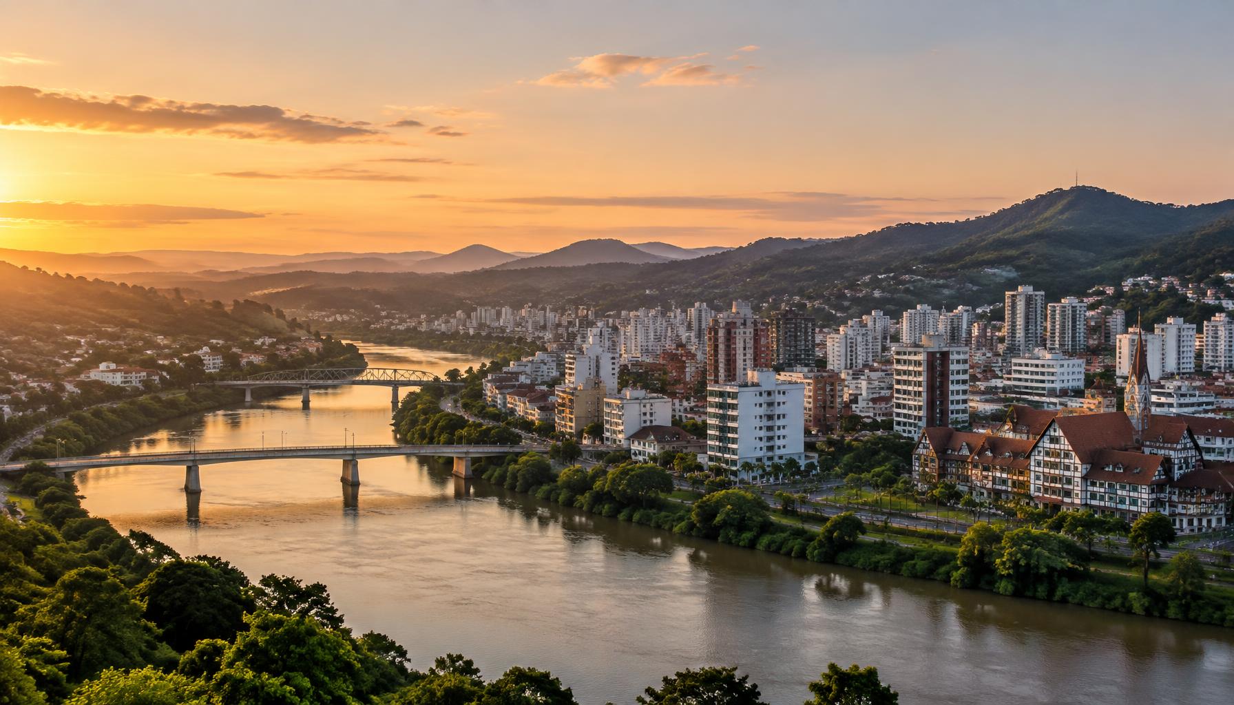 Imagem ilustrativa da paisagem urbana de Blumenau